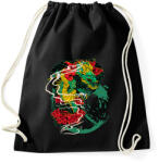 printfashion Sárkány grafika - Sportzsák, Tornazsák - Fekete (4959456)