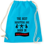 printfashion A legjobb guggolók novemberben születnek - Sportzsák, Tornazsák - Surf blue (1393829)