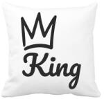 printfashion King - Páros minta - Párnahuzat, Díszpárnahuzat - Fehér (6084419)