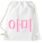 printfashion BTS Army - Sportzsák, Tornazsák - Fehér (3086811)