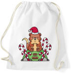 printfashion Karácsonyi vidra - Sportzsák, Tornazsák - Fehér (5634476)