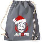 printfashion La Casa De Papel Christmas fehér - Sportzsák, Tornazsák - Grafitszürke (5710682)
