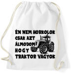 printfashion Én nem horkolok csak azt álmodom hogy traktor vagyok - Sportzsák, Tornazsák - Fehér (16271029)
