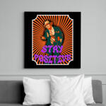printfashion Stay positive - Vászonkép - Fekete (15461344)