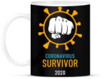 printfashion Covid Survivor - Bögre - Fekete (3261664)