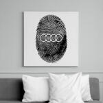 printfashion AUDI in my DNA - Vászonkép - Fehér (6630175)