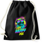 printfashion Boldog mopsz - Sportzsák, Tornazsák - Fekete (2299661)