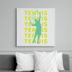 printfashion Tennis - Vászonkép - Fehér (7169985)