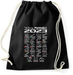 printfashion Formula 1 versenynaptár 2023 - Sportzsák, Tornazsák - Fekete (11780759)
