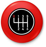 printfashion Váltóbox - Kitűző, hűtőmágnes - Piros (3627980)