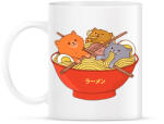 printfashion Cica ramen - Bögre - Fehér (16018650)