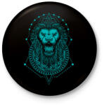 printfashion Szent oroszlán - Kitűző, hűtőmágnes - Fekete (3101341)