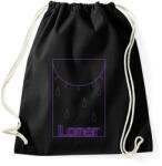 printfashion Loner - Sportzsák, Tornazsák - Fekete (1203060)