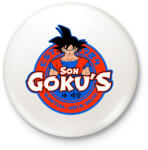 printfashion Son Goku Dojo - Kitűző, hűtőmágnes - Fehér (3081264)