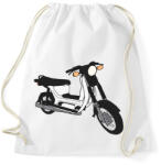 printfashion Simson sr50 - Sportzsák, Tornazsák - Fehér (5100481)