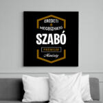 printfashion Szabó prémium minőség - Vászonkép - Fekete (6647942)