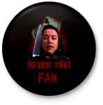 printfashion MISERY2 - Kitűző, hűtőmágnes - Fekete (3101694)