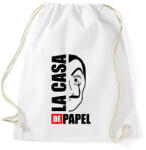printfashion La case de papel - Sportzsák, Tornazsák - Fehér (5229267)