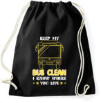 printfashion I know where you live - Sportzsák, Tornazsák - Fekete (7468386)