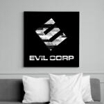 printfashion Evil Corp Glitch - Vászonkép - Fekete (6646438)