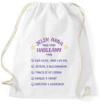 printfashion Hableány jelek - Sportzsák, Tornazsák - Fehér (13846154)