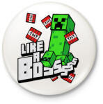 printfashion Minecraft TNT - Kitűző, hűtőmágnes - Fehér (3081910)
