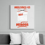 printfashion Mercedes-es vagyok olyan mint más normális ember csak sokkal menőbb - Vászonkép - Fehér (14638546)
