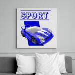 printfashion Sport autó - Vászonkép - Fehér (6628189)