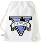 printfashion Grand theft auto V online - Sportzsák, Tornazsák - Fehér (2862542)