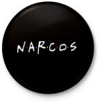 printfashion Narcos - Kitűző, hűtőmágnes - Fekete (3094323)