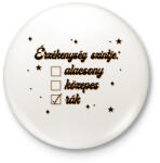 printfashion Érzékenység szintje - Kitűző, hűtőmágnes - Fehér (8524938)