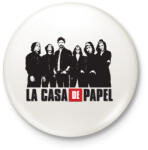 printfashion La casa de papel - nagy pénzrablás art - Kitűző, hűtőmágnes - Fehér (4894218)