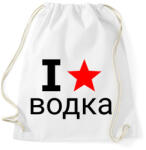 printfashion I love Vodka 2 - Sportzsák, Tornazsák - Fehér (10654400)