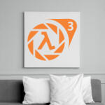 printfashion Half Life 3 - Vászonkép - Fehér (6629136)