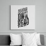 printfashion Saját hősöd - Vászonkép - Fehér (6620493)