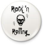printfashion rock'nrolling - Kitűző, hűtőmágnes - Fehér (3080307)