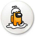 printfashion Among us Gudetama - Kitűző, hűtőmágnes - Fehér (3090541)