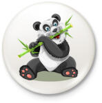 printfashion Panda - Kitűző, hűtőmágnes - Fehér (12057742)