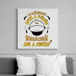 printfashion A bográcsnál apa a király - Vászonkép - Fehér (13602833)