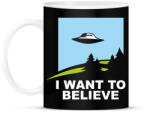 printfashion i want to believe - Bögre - Fekete (793941)