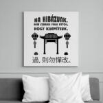 printfashion Ha hibázunk - Vászonkép - Fehér (7617259)