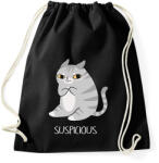 printfashion Ártatlan cica - Sportzsák, Tornazsák - Fekete (2051324)