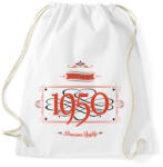 printfashion since-1950-red-black - Sportzsák, Tornazsák - Fehér (526022)