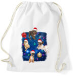 printfashion Kutyás karácsony - Sportzsák, Tornazsák - Fehér (11426526)