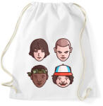 printfashion Stranger Things Karakterek - Sportzsák, Tornazsák - Fehér (3731363)