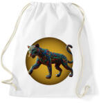 printfashion Fekete párduc - Sportzsák, Tornazsák - Fehér (14814887)