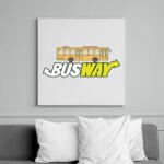 printfashion Busway - Vászonkép - Fehér (7466446)