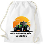 printfashion Traktorosok közt a király - Sportzsák, Tornazsák - Fehér (6594539)