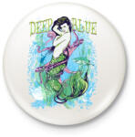 printfashion Szirén - Kitűző, hűtőmágnes - Fehér (3074480)