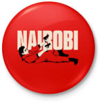 printfashion Nairobi - Kitűző, hűtőmágnes - Piros (3178877)